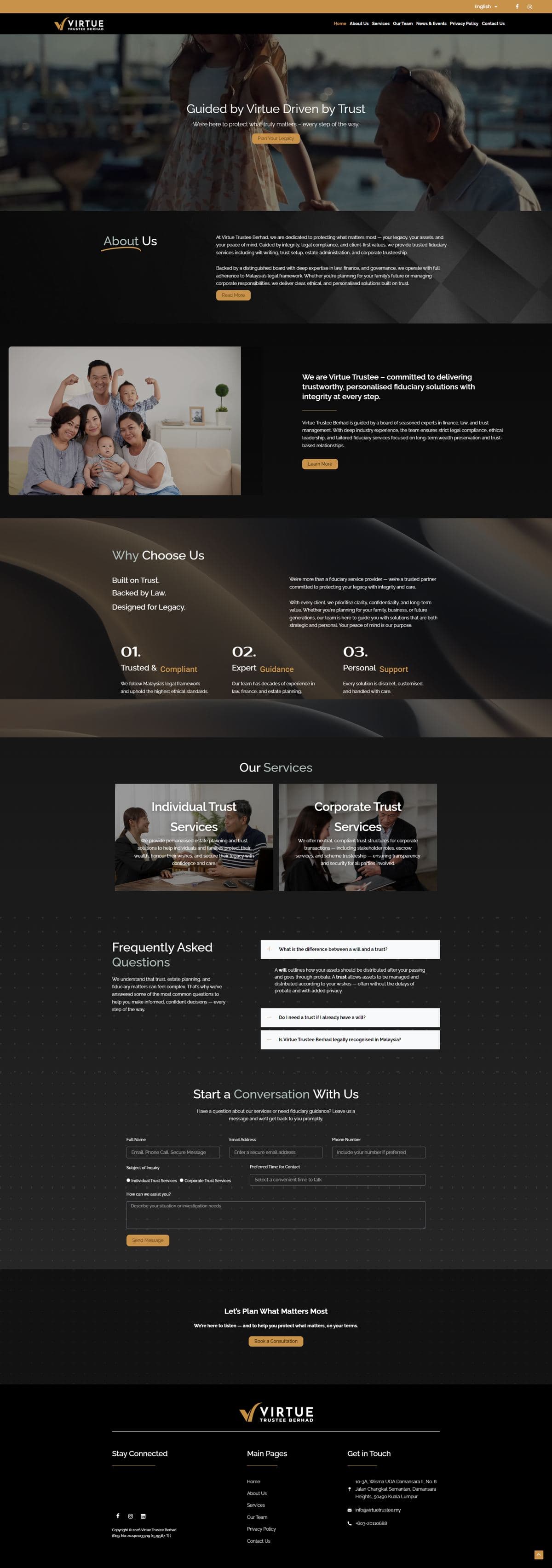 Virtue Trustee Berhad website